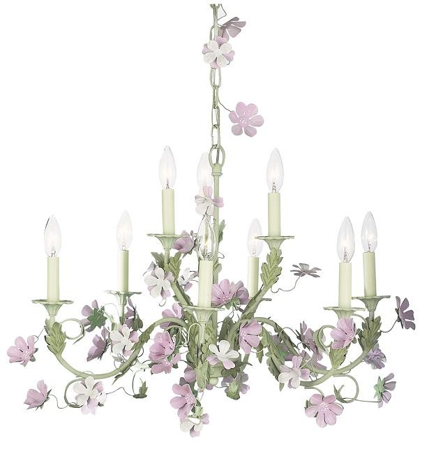 Jubilee Leaf & Flower 9-Arm Chandelier - 931009