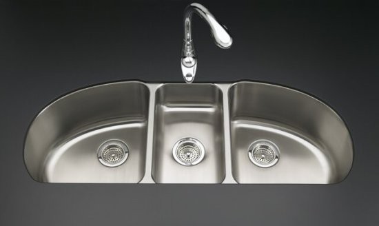 K-3197 Undertone Triple-basin D-bowl Kitchen Sink