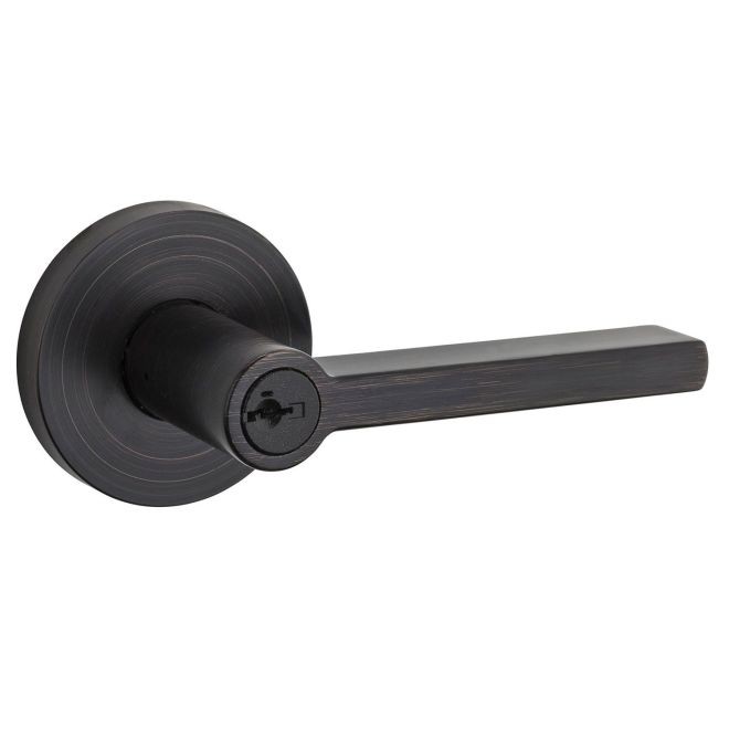 Kwikset 156HFLRDT Halifax Round Entry Door Lock SmartKey