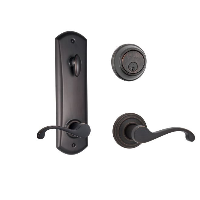Kwikset 508CHLKCDB Signature Series Commonwealth Interconnected Keyed Deadbolt Passage Door Lock SmartKey
