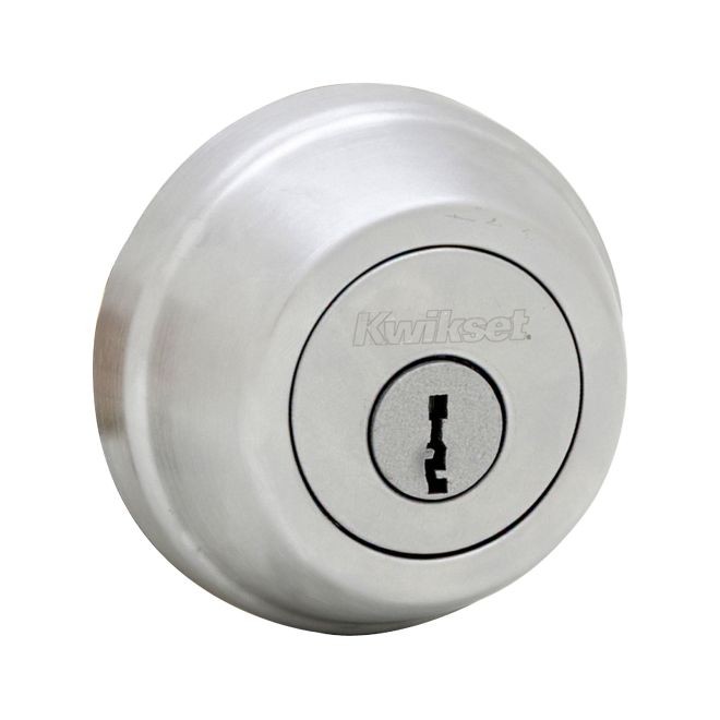 Kwikset 599-V1 Double Cylinder Deadbolt with New Chassis with SCAL Latch and 3028 Strike