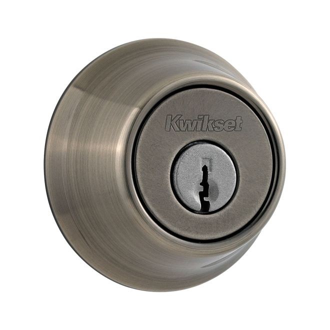 Kwikset 660-R Single Cylinder Deadbolt with RCAL Latch and 3223 Strike