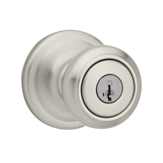 Kwikset 740CN-SRBB Cameron Entry Door Lock SmartKey in Brown Box