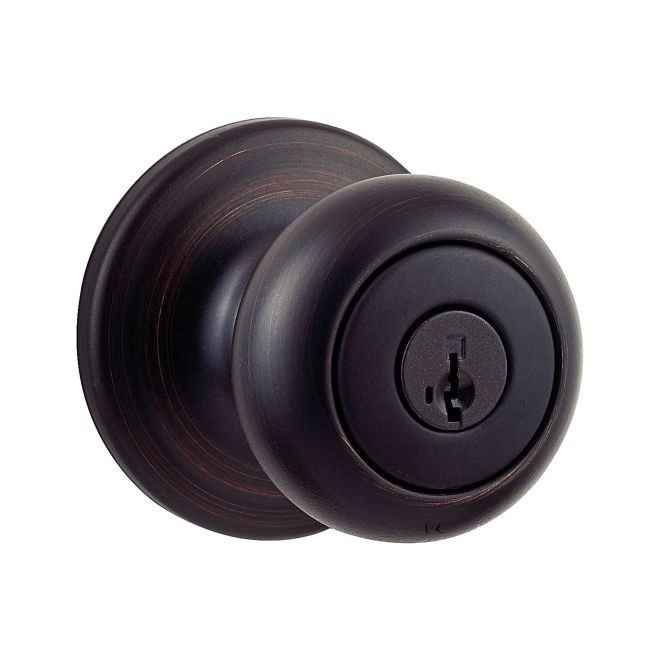 Kwikset 740PE-SBB Phoenix Entry Door Lock SmartKey in Brown Box