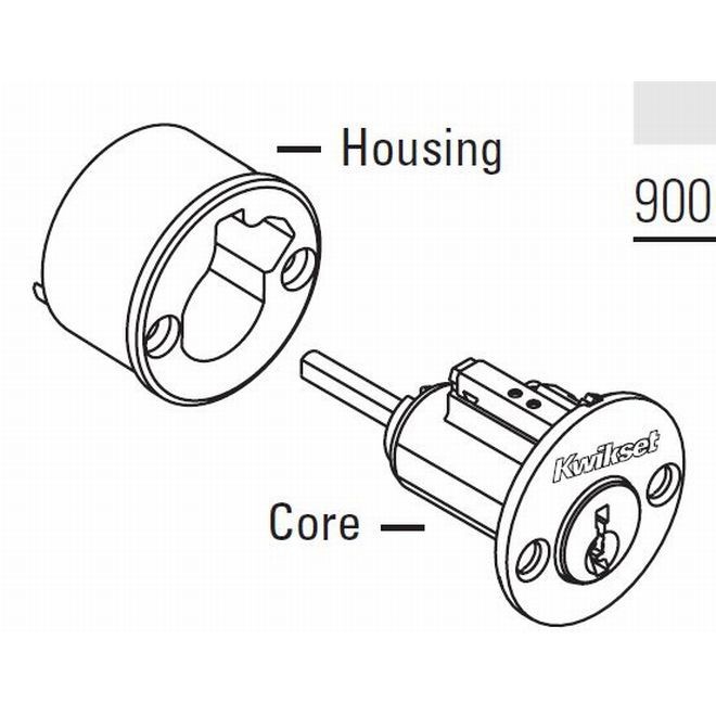Kwikset 7767 785 Interior Cylinder with Housing