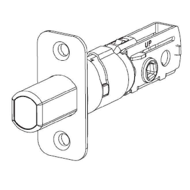 Kwikset 81258 UL Adjustable Radius Deadbolt Latch