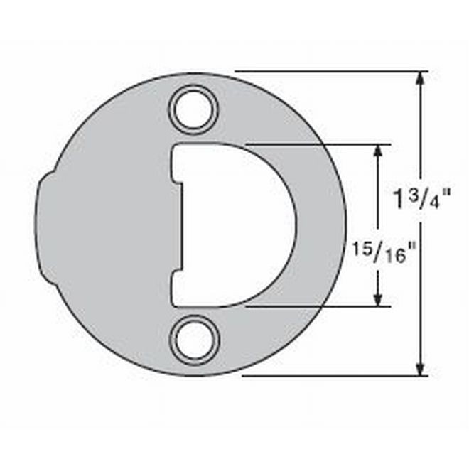 Kwikset 83929 Full Round Strike
