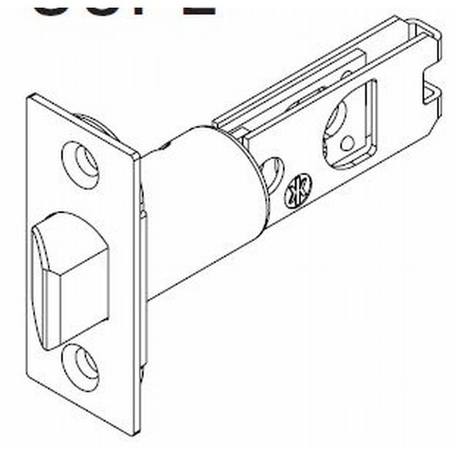 Kwikset 84296 2-3/8" UL Square Corner Springlatch
