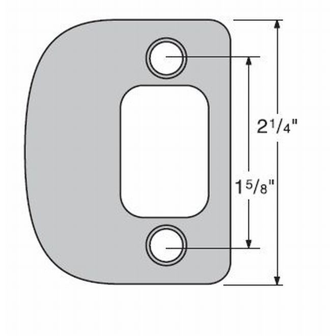 Kwikset 85303 Radius Corner Deadbolt Full Lip Strike
