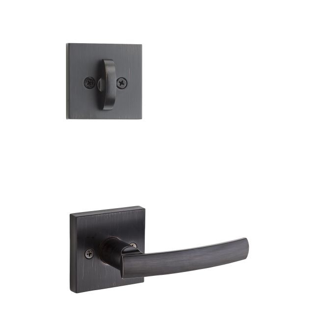 Kwikset 966SYLSQT Sydney Square Interior Single Cylinder Handleset Trim