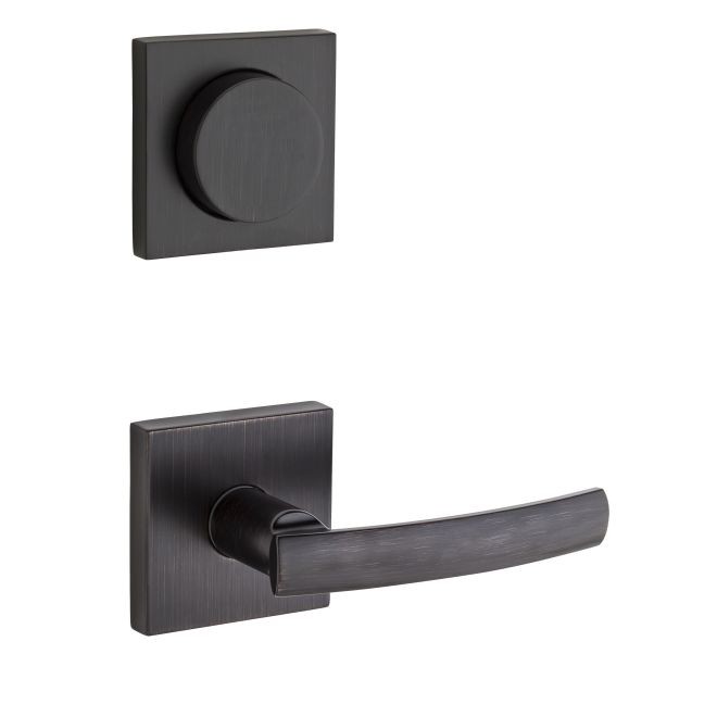 Kwikset 968SYLSQT Sydney Square Interior Dummy Handleset Trim