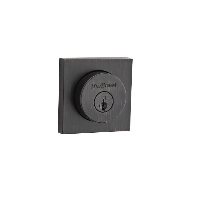 Kwikset CP158SQT Halifax Square Single Cylinder Deadbolt SmartKey K4