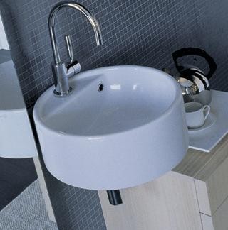 Lacava Twin Set 17" wall-mount Sink w/One Hole - 5050-42S
