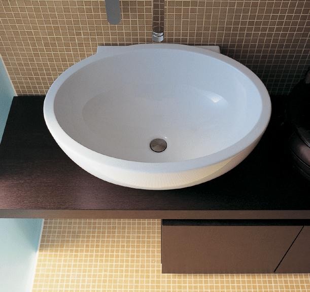 Lacava Dip 24 3/8"W Bath Sink w/o Faucet Holes