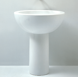 Lacava Dip Bath sink w/Centered Drain Hole