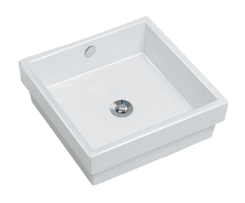 Lacava Cube Bath sink w/o faucet holes - 5455