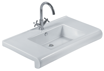 Lacava Fountain 35 1/2"W Bath Sink w/Overflow - 5491