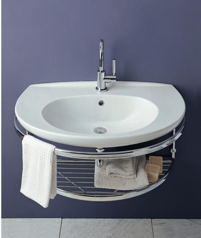 Lacava Web Metal shelf w/towel bar - 7090