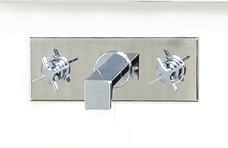 Lacava Waterblade Lavatory Faucet/Cross Handles - W1455H2