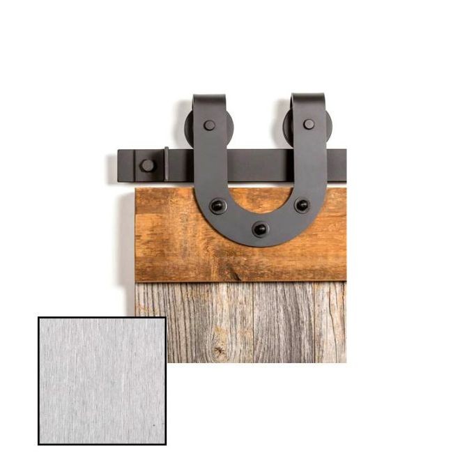 Leatherneck 0115-5003 Horseshoe 403 Hanger for Flat Track Brushed Stainless Steel