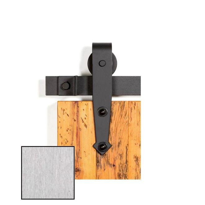 Leatherneck 0117-5053 Arrowhead 401-Q Hanger with Quiet Wheel for Flat Track Brushed Stainless Steel
