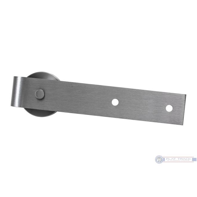 Leatherneck 0117-9052 Straight 402-Q Hanger with Quiet Wheel for Flat Track - Brushed Nickel