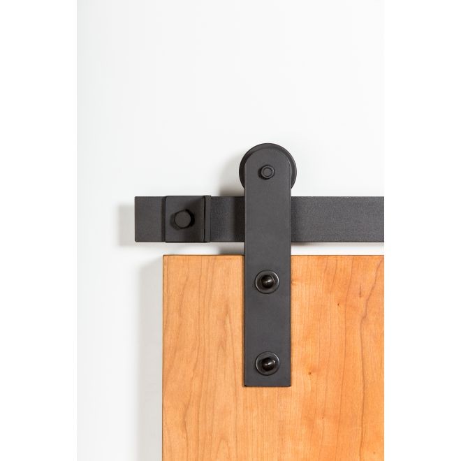 Leatherneck 0119-0091 Straight 402-LP Hanger with Low Profile Wheel for Flat Track - Flat Black