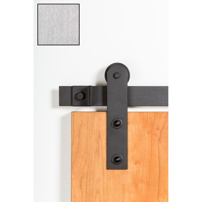 Leatherneck 0120-5030 Straight 402-LPQ Hanger with Low Profile Quiet Wheel for Flat Track Brushed Stainless Steel