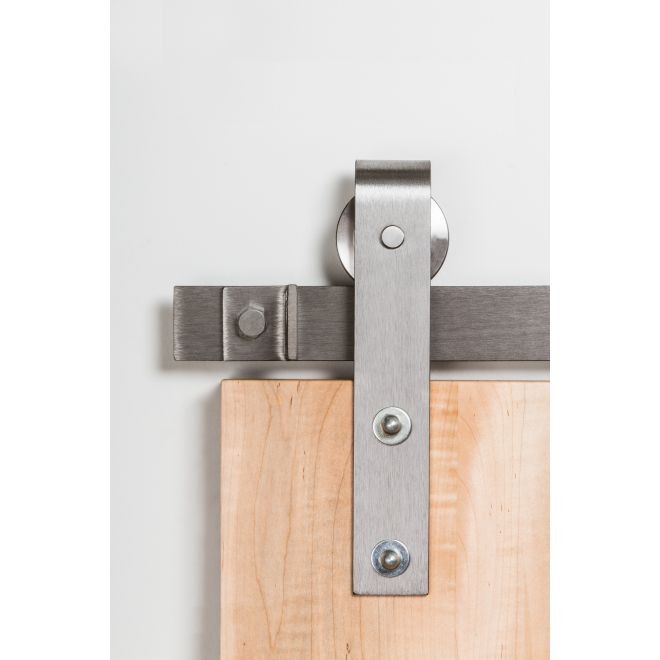 Leatherneck 0120-9069 Straight 402-S Hanger for Flat Track - Brushed Nickel