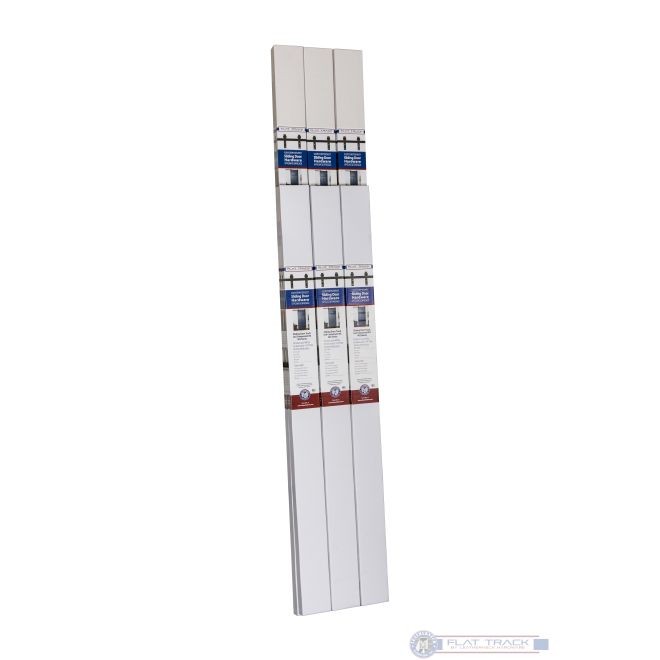 Leatherneck 1024-4005 Complete 5ft Flat Track Bi-Parting Kit 142 with Straight 402 Hanger Mill Stainless Steel