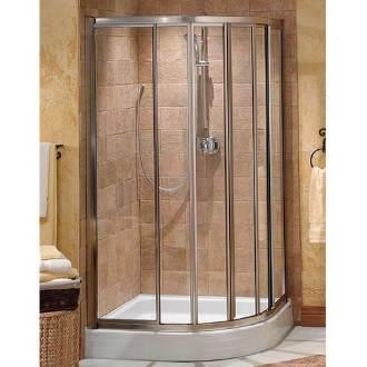 MAAX Contoura Neo-Round Sliding Door - P. Brass