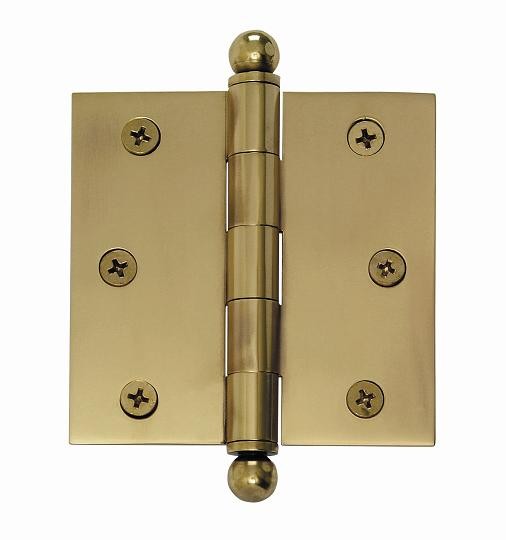 Nostalgic Small Ball Tipped Hinge 3 x 3"