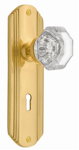 Nostalgic Deco Plate w/ Waldorf Privacy Knob