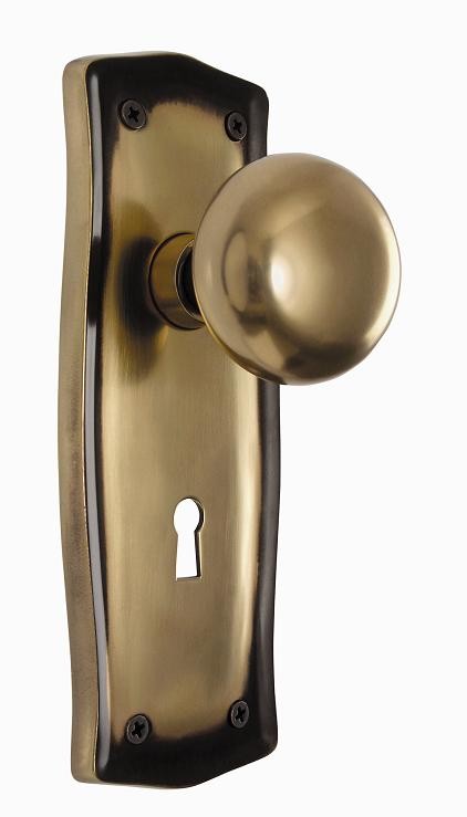 Nostalgic Prairie Plate w/New York Privacy Knob