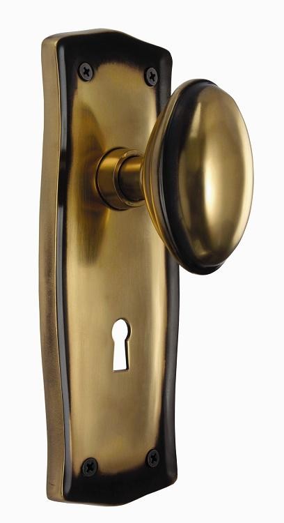 Nostalgic Prairie Plate w/Homestead Privacy Knob