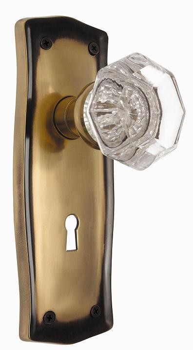 Nostalgic Prairie Plate w/Waldorf Privacy Knob