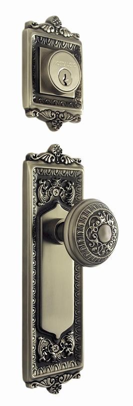 Egg & Dart Interior Handleset w/Egg & Dart Knob