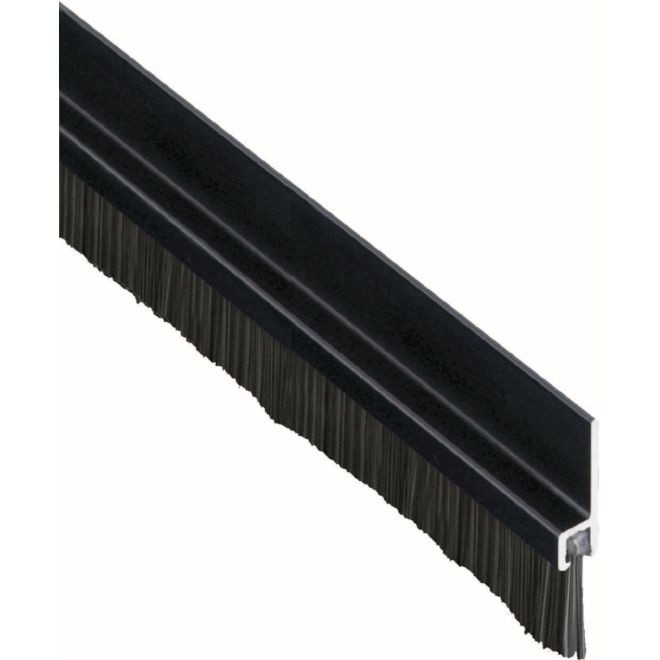 Pemko 18061DNB 42" 180 Degree Aluminum Retainer Weatherstrip with 5/8" Nylon Brush Dark Bronze