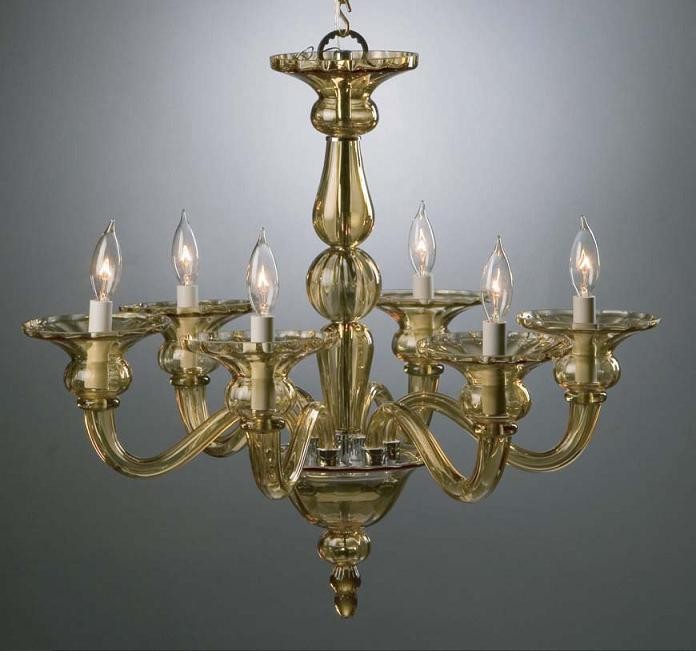 Preciosa Odetta Amber 8 Light Chandelier