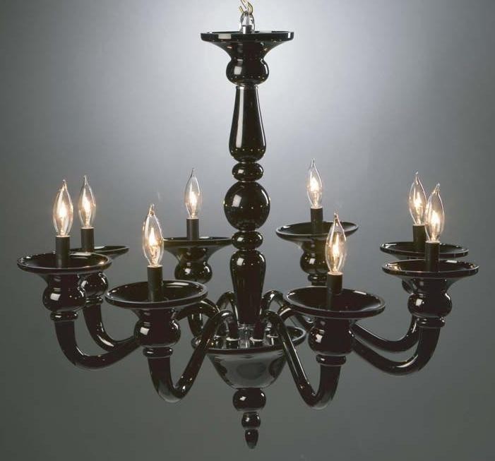 Preciosa Odetta Black 8 Light Chandelier