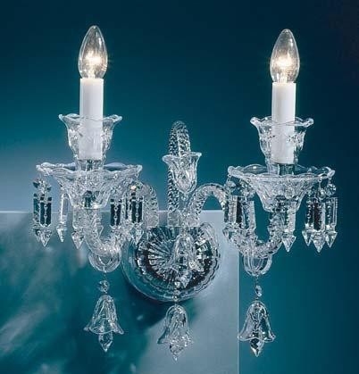 Preciosa Karlin Clear 2 Light Wall Sconce
