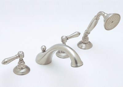 Rohl A1464LC Country 4-Hole C-Spout Tub Filler