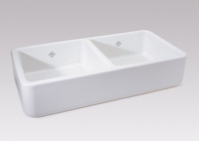 Rohl Shaws Original 39" Two-Bowl Apron Sink