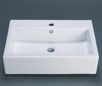 RonBow 22" Rectangle Ceramic Vessel w/overflow - CB3012
