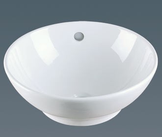 RonBow 16 1/8" Round Ceramic Vessel with overflow - CB4002