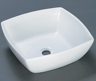 RonBow 17" Square Ceramic Vessel without overflow