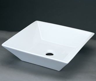 RonBow 16 1/4" Square Ceramic Vessel w/o overflow