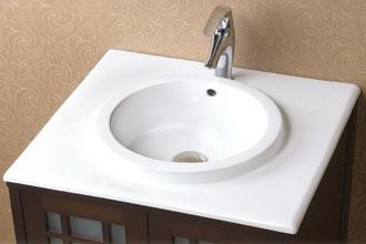Ronbow 24" x 22" Ceramic Integrated Sinktop - CB9025