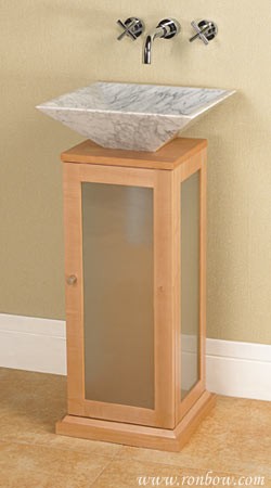 RonBow Solis Maple & frost glass cabinet