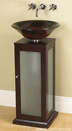 RonBow Solis Cherry & frost glass cabinet